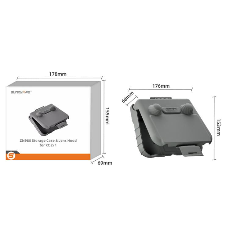 Sunnylife ZN985 Remote Control 2 In 1 Visor Storage Case, For DJI RC 2 / 1 Sunnylife ZN985 Remote Control 2 In 1 Visor Storage Case, For DJI RC 2 / 1